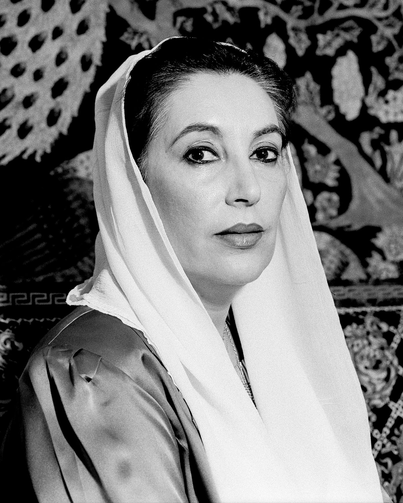 Portrait of Benazir Bhutto in Dubai in 2006