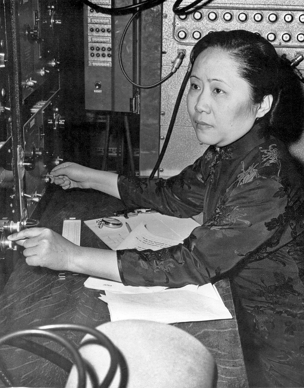 Portrait of physicist Chien-Shiung Wu in 1963