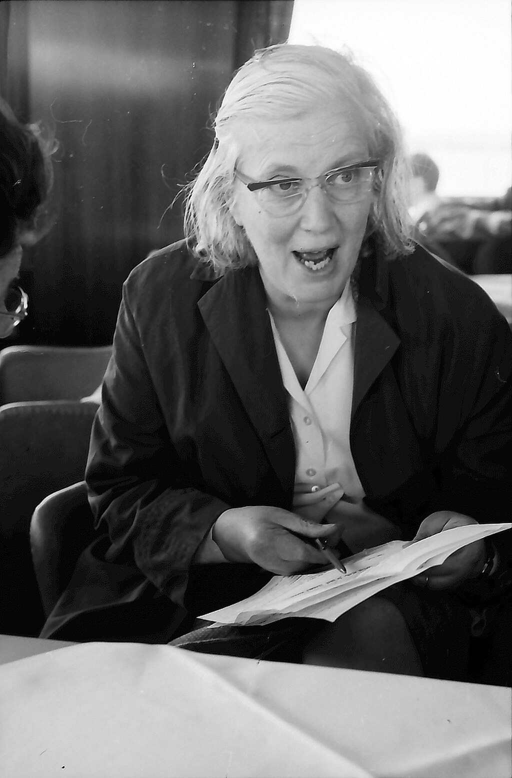 Portrait of Dorothy Hodgkin in 1970