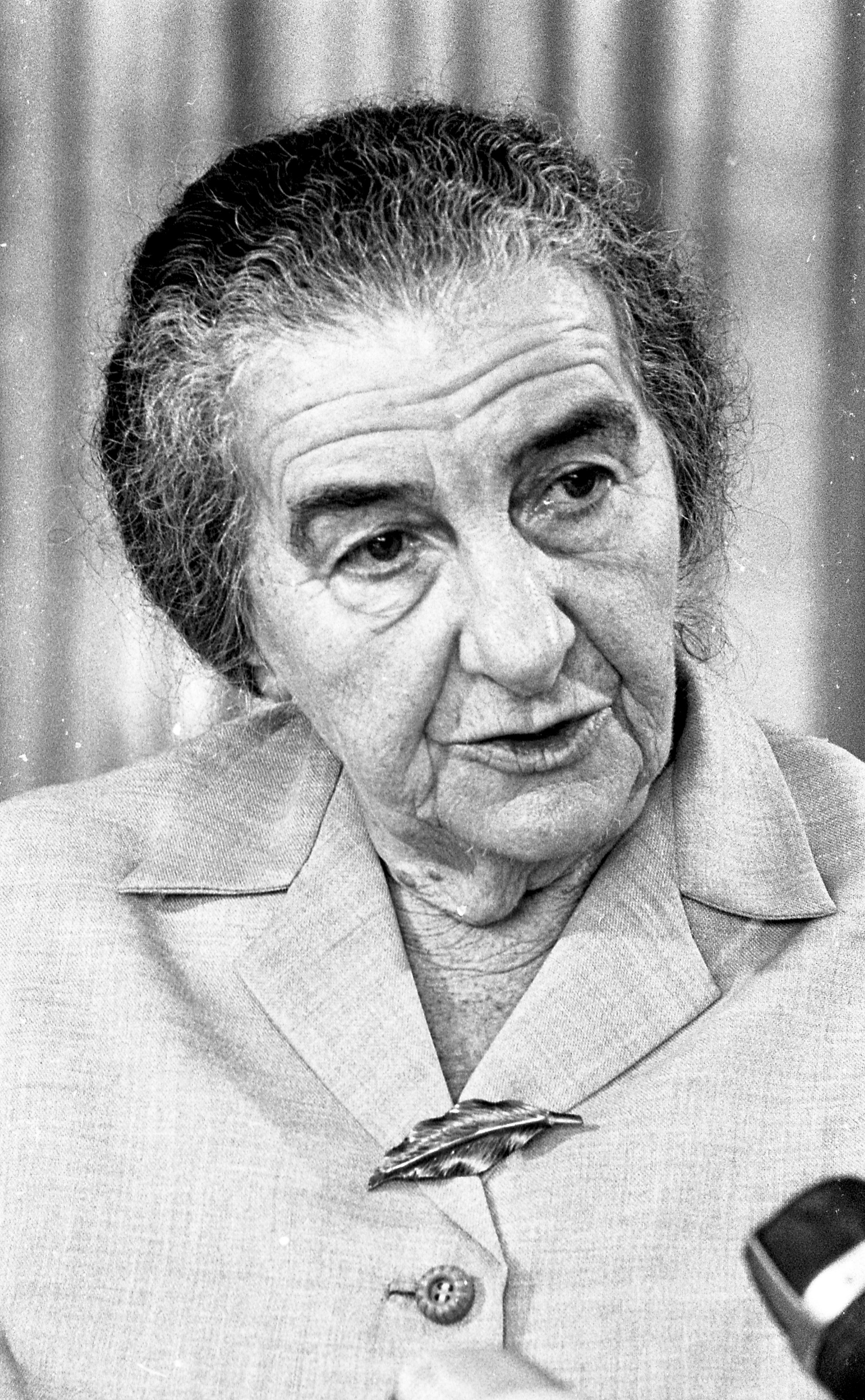 Golda Meir at a 1969 press conference