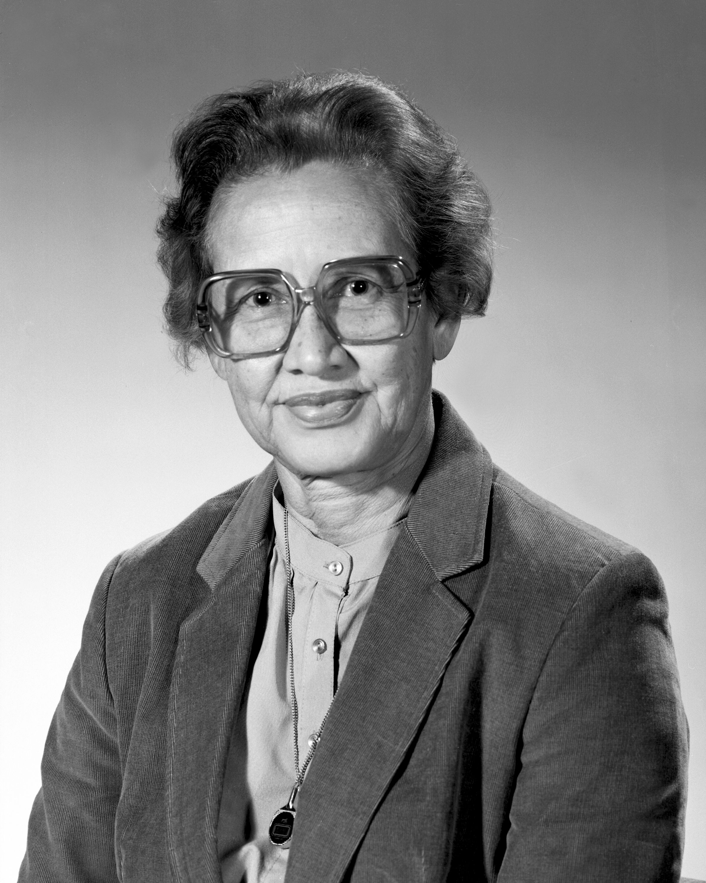 Portrait of Katherine Johnson in 1983